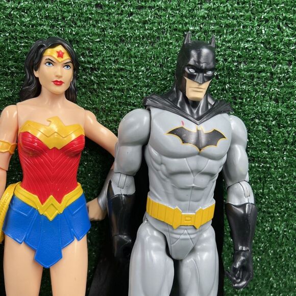 Justice League Action Figures 12" Lot 5 Batman Superman Robin Wonder Woman Flash - Picture 6 of 12